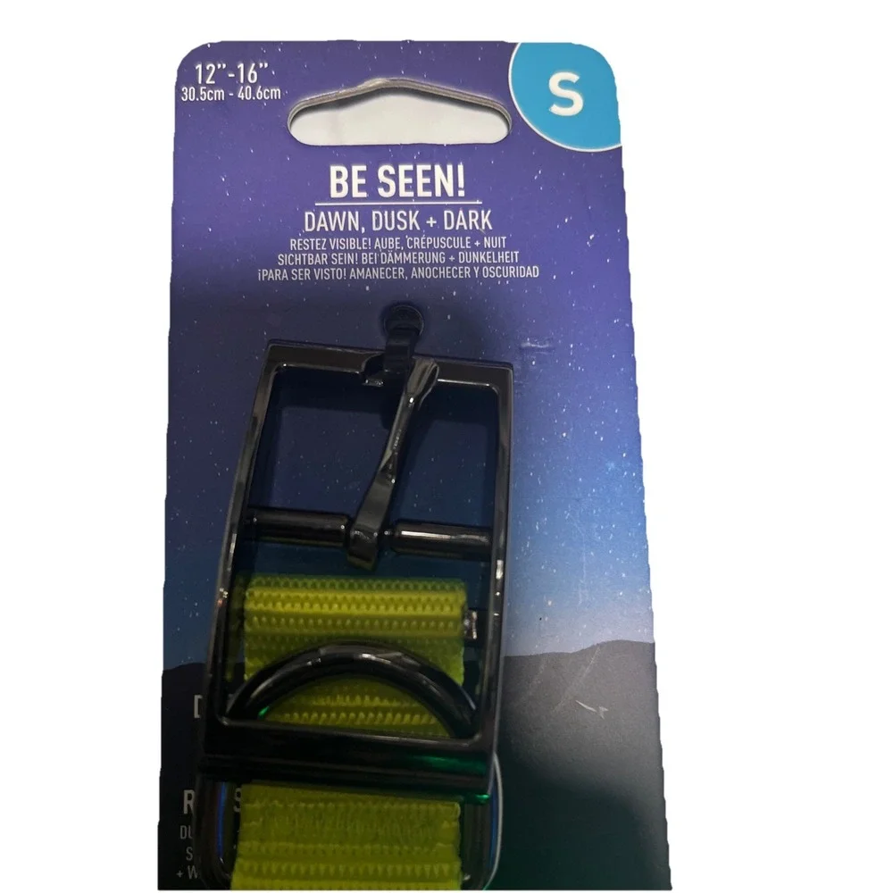 Nite Ize‎ NiteDog Rechargeable Blue LED Collar Light Up Size Small (12''-16'')